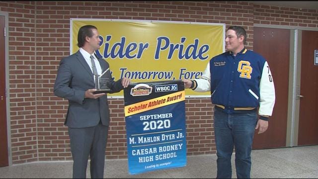 Mahlon Dyer Jr.– September 2020 Winner – WBOC Mountaire Scholar Athlete of the Month
