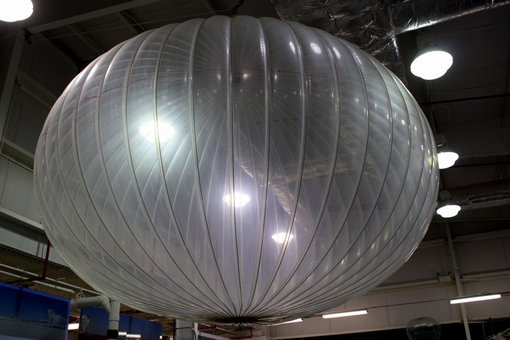 This balloon is at the NASA Wallops Flight Facility.