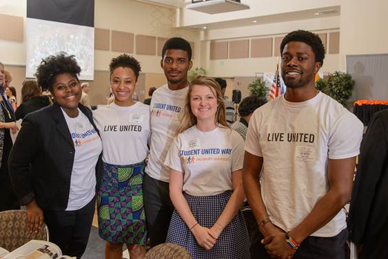 Salisbury University Student United Way members gather for a photo before the 71st United Way Annual Meeting