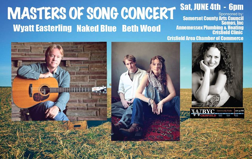 Promotional poster for Masters of Song Concert in Crisfield. (Photo credit: Jennifer Ferguson Smith via Somerset County Tourism Facebook page)
