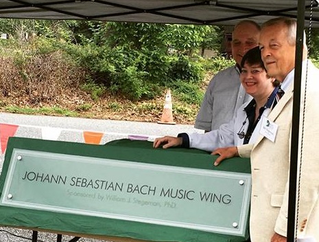 The Music School of Delaware's Johanna Sebastian Bach Music Wing was recently unveiled by Dr. William J. Stegeman, whose gift last summer completed its funding. (Photo credit: The Music School of Delaware)