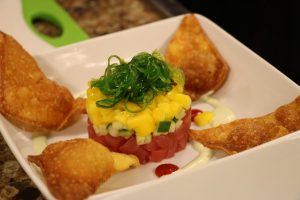Ahi Tuna Stack with sushi grade tuna