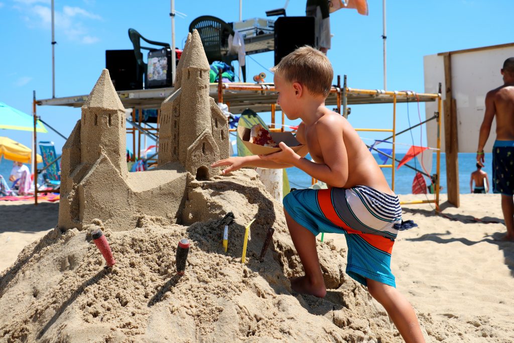 In addition to skimming, there were sand sculptures, bikini shows, pie eating contests and more. (Photo: Lauren Holloway, WBOC)