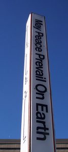 The Rehoboth Peace Pole. (Photo: Delaware Peace Week)