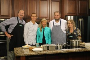 Brenton Wallace from Crust and Craft and Co-Chair of Celebrity Chef's Beach Brunch, Nicole Bailey, tell us about an upcoming event while making a fantastic pasta dish