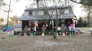 A WBOC viewer wrote us, "I retired after 37 years of teaching and could finally check this off my Bucket List: turned our log cabin into a gingerbread house for Christmas!"