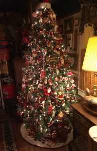 This Christmas tree belonging to Brad and Joy Spicer of Laurel, Delaware, contains more than 350 Santa ornaments.