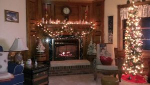 Robert Riggins' fireplace in American Corner, Maryland.