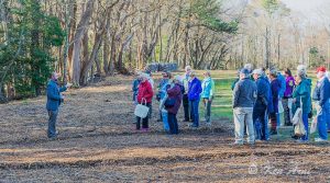 Horticulture Director Gregg Tepper introduces guests to the woodlands on Thursday, Dec. 1. (Photo credit: Ken Arni)