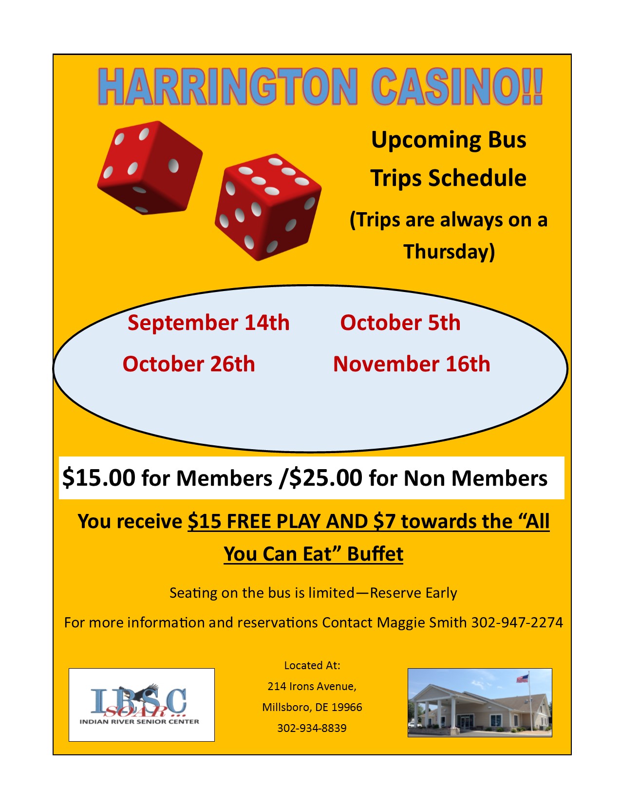 Harrington Casino Bus Trip DelmarvaLife