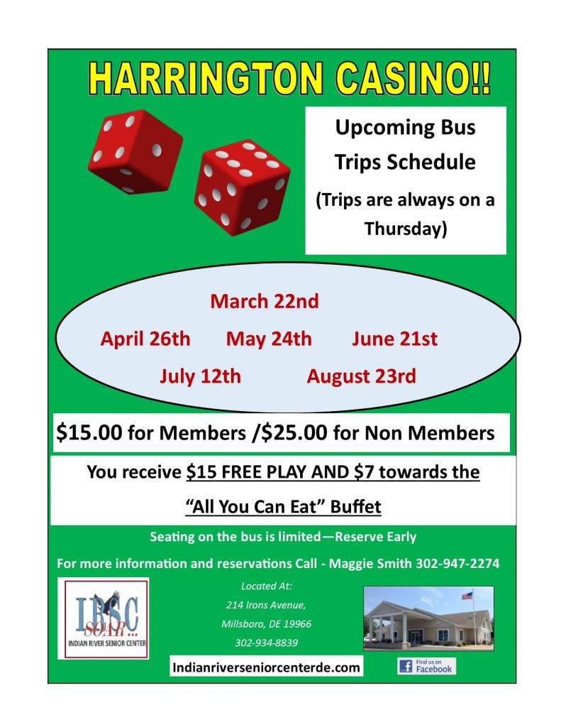 Harrington Casino Bus Trip DelmarvaLife