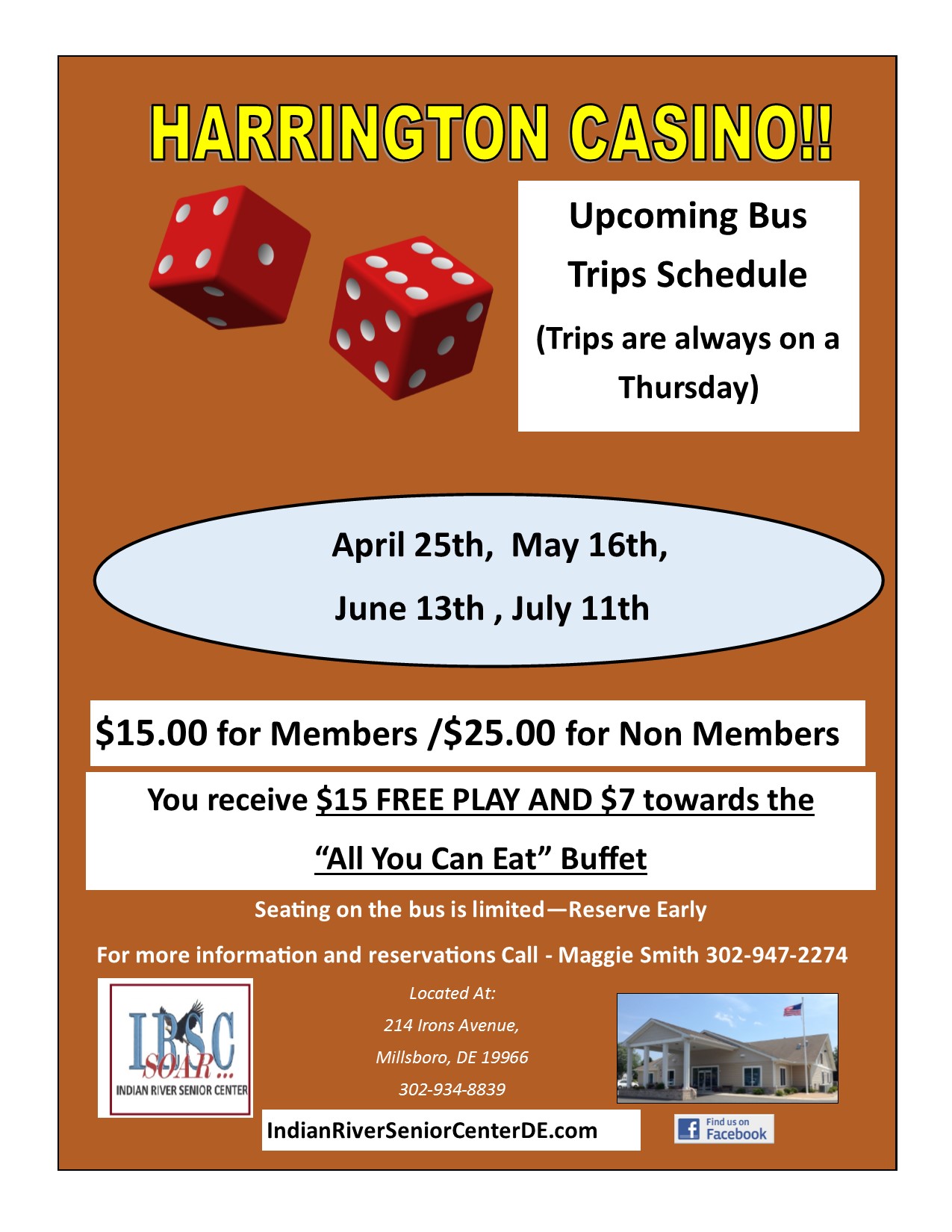 Harrington Casino Bus Trip DelmarvaLife