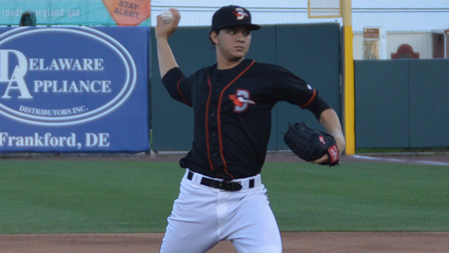 Shorebirds’ Alvarado Named Orioles Minor League Pitcher of the Month